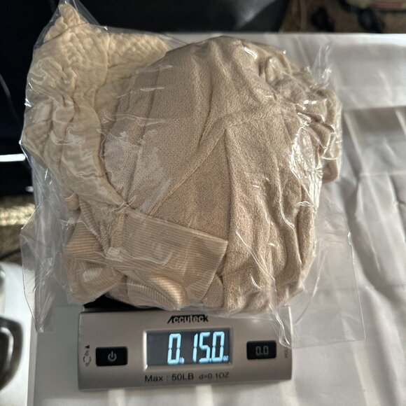 Anthropologie Women’s Cream S Hooded Mixed Media Cardigan Sweater Bobo Cozy - Picture 12 of 12